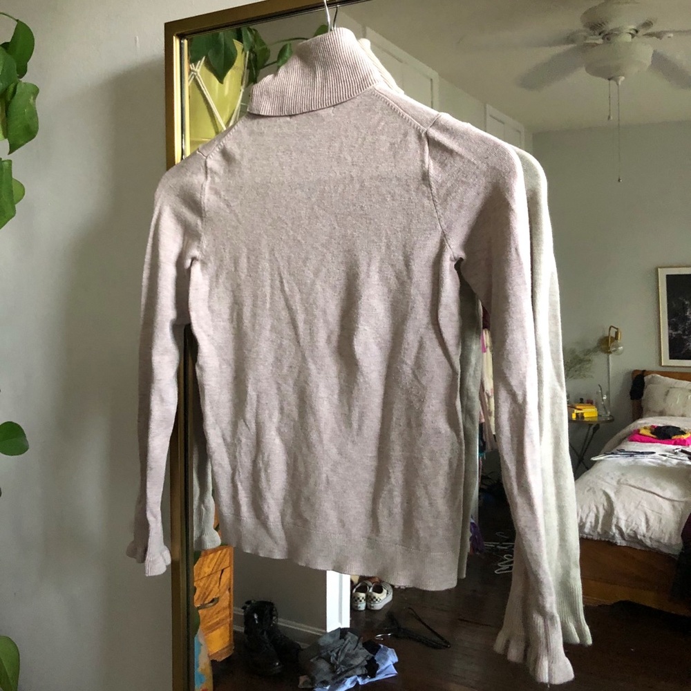 Beige Turtleneck